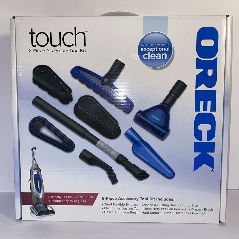 Oreck Touch 8 Piece Accessory Tool Kit Brush Extension Dusting Tool